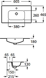 Раковина Roca Victoria 32782100Y 60 см