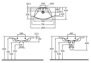 Раковина Ideal Standard Motion W890101 85 см