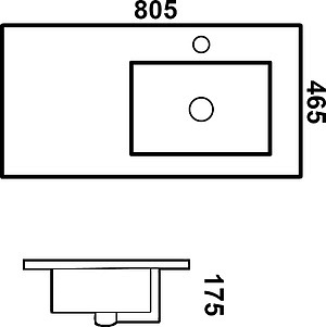 Раковина Melana MLN-9080ER