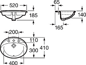 Раковина Roca Rodeo 327866000 52 см