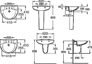 Раковина Roca Victoria 327395000 52 см