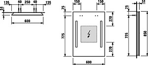 Мебель для ванной Laufen Pro A 4.8303.2.095.463.1