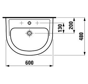 Раковина Laufen Pro 8.1095.2.000.104.1