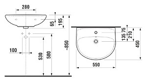 Раковина Jika Plus 55 1438.2