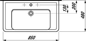 Раковина Laufen Pro 8.1395.6.000.104.1 накладная