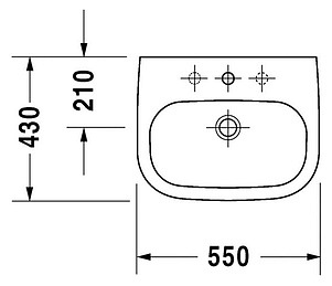 Раковина Duravit D-Code 23105500002