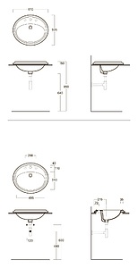 Раковина Simas Arcade AR859 61 см