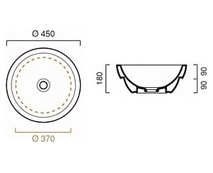 Рукомойник Catalano Sfera 45 Cx