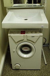 Раковина Vidima Сева Микс W403801 подвесная над стиральной машиной