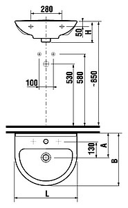 Раковина Jika Mio 60 1071.3