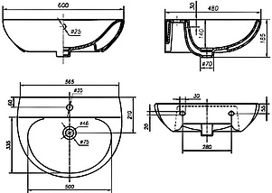 Раковина IFO Frisk RS020600000 60 см