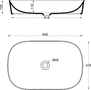 Раковина ArtCeram Ghost GHL002 65 см