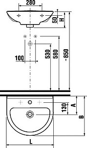 Раковина Jika Mio 65 1071.4