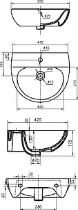 Раковина IFO Frisk RS020500000 50 см