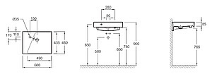 Раковина Jacob Delafon Rythmik EXQ112-Z 60 см