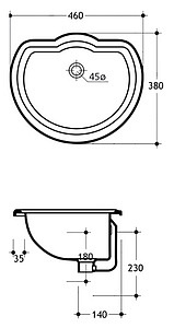 Рукомойник Migliore Bella ML.BLL-25.046.BI