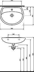 Раковина IFO Hitta RS041106000 60 см