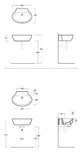 Раковина Simas LFTSpazio LFT24 60 см