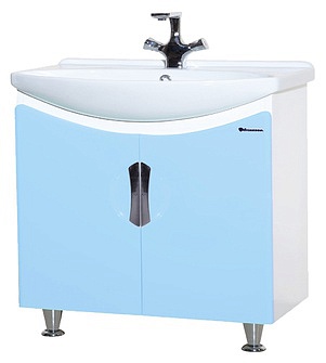 Мебель для ванной Bellezza Лагуна 65 прямая голубая