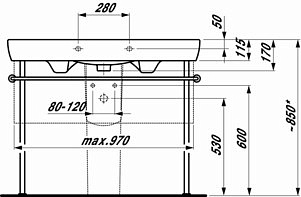 Раковина Laufen Pro 8.1395.8.000.104.1 накладная