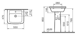 Раковина VitrA Form 300 9602B003