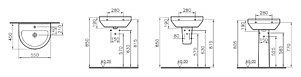 Раковина VitrA S50 5301B003 55 см