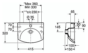 Рукомойник IFO Sign D73420