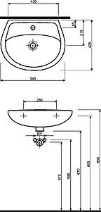 Раковина IFO Hitta RS041105500 55 см