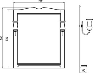 Мебель для ванной ASB-Mebel Верона 75 белая