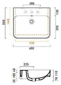 Раковина Catalano Green 60