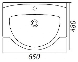 Раковина IFO Arret RS031160000 65 см