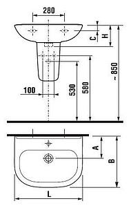 Раковина Jika Olymp 65 1061.4