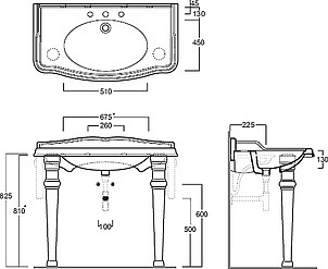 Раковина Simas Arcade AR 874 105 см