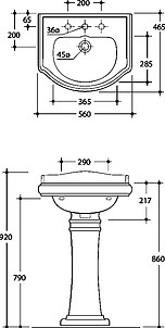 Раковина Migliore Bella ML.BLL-25.055.BI