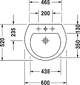 Раковина Duravit Darling New 2621600000 60 см