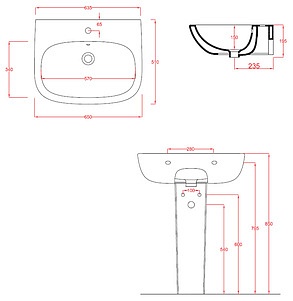 Раковина ArtCeram Ten TEL001