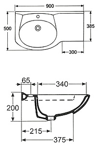 Раковина IDO Mosaik 11174-01