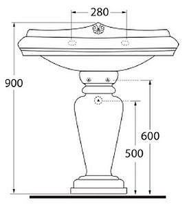 Раковина Migliore Impero ML.IMP-25.390.BI