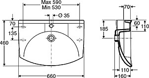 Раковина IFO Sign 73320