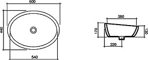 Раковина Disegno Ceramica Sfera SF06000001