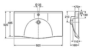 Раковина IFO Sign D74820