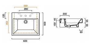 Раковина Catalano Zero 60