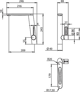 Смеситель Iddis Kitchen D KD1SBL0i05 для кухонной мойки