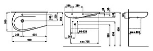 Мебель для ванной Laufen Alessi one 4.2447.0.097.631.1