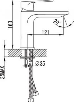 Смеситель Iddis Edifice EDISB00i01 для раковины