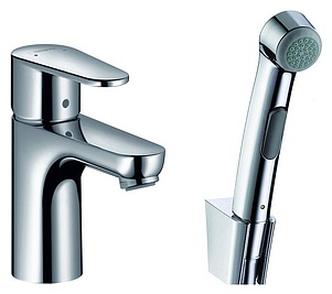 Смеситель Hansgrohe Talis E2 31165000 для раковины с гигиеническим душем