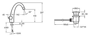 Смеситель Jacob Delafon Elevation E18870-CP для раковины