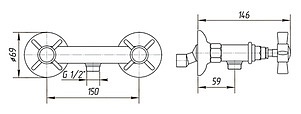 Смеситель Migliore Princeton ML.PRN-846 CsCr для душа