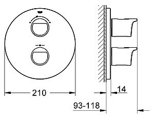 Термостат Grohe Grohtherm 2000 New 19355001 для ванны с душем