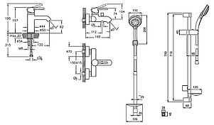 Комплект для ванной VitrA Minimax S A49153EXP